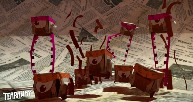 Los 'pedacitos' son los enemigos en Tearaway